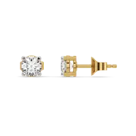 One & Only - Pure Gold Lab Diamond Solitaire Earrings thumbnail 3