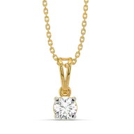 One & Only - Pure Gold Lab Diamond Solitaire Pendant thumbnail 2