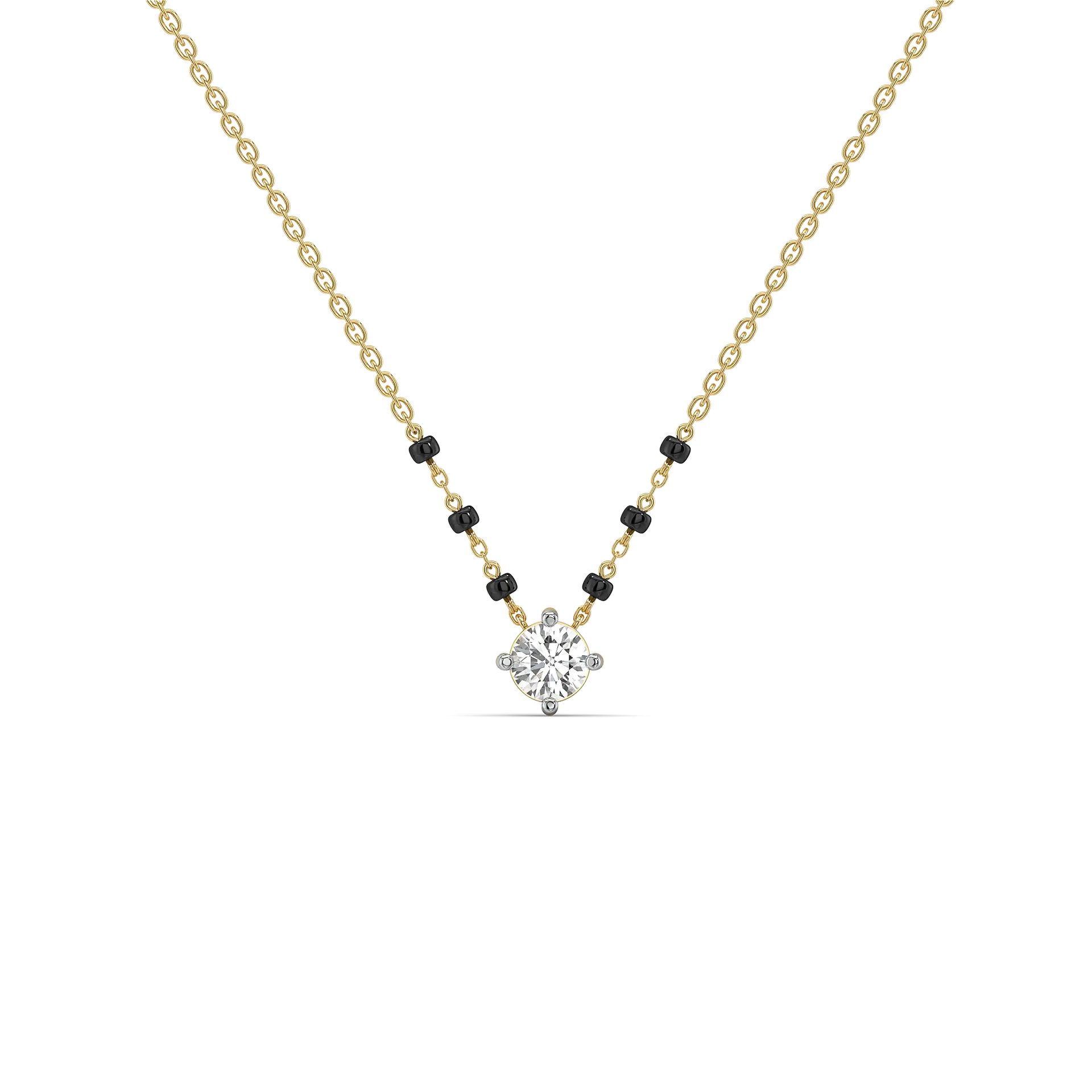 One Promise - Pure Gold Lab Diamond Mangalsutra Necklace
