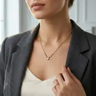 One Promise - Pure Gold Lab Diamond Mangalsutra Necklace thumbnail 4