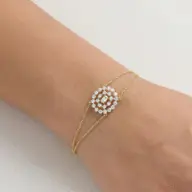 Oval Radiance - Pure Gold Lab Diamond Solitaire Bracelet thumbnail 2