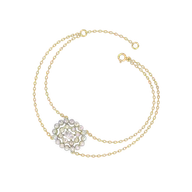 Oval Radiance - Pure Gold Lab Diamond Solitaire Bracelet thumbnail 3