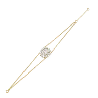Oval Radiance - Pure Gold Lab Diamond Solitaire Bracelet thumbnail 5