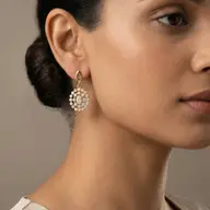 Oval Radiance - Pure Gold Lab Diamond Solitaire Drop Earrings thumbnail 4