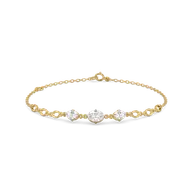 Oval Serenity - Pure Gold Lab Diamond Bracelet thumbnail 1