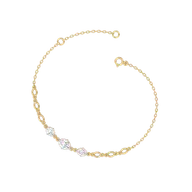 Oval Serenity - Pure Gold Lab Diamond Bracelet thumbnail 3