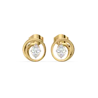 Oval Serenity - Pure Gold Lab Diamond Earrings thumbnail 3