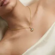 Oval Serenity - Pure Gold Lab Diamond Pendant thumbnail 2