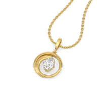 Oval Serenity - Pure Gold Lab Diamond Pendant thumbnail 3