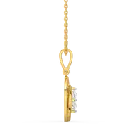 Oval Serenity - Pure Gold Lab Diamond Pendant thumbnail 5