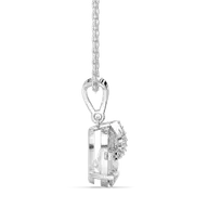 Overlaced in Pear - Pure Gold Lab Diamond Solitaire Pendant thumbnail 3