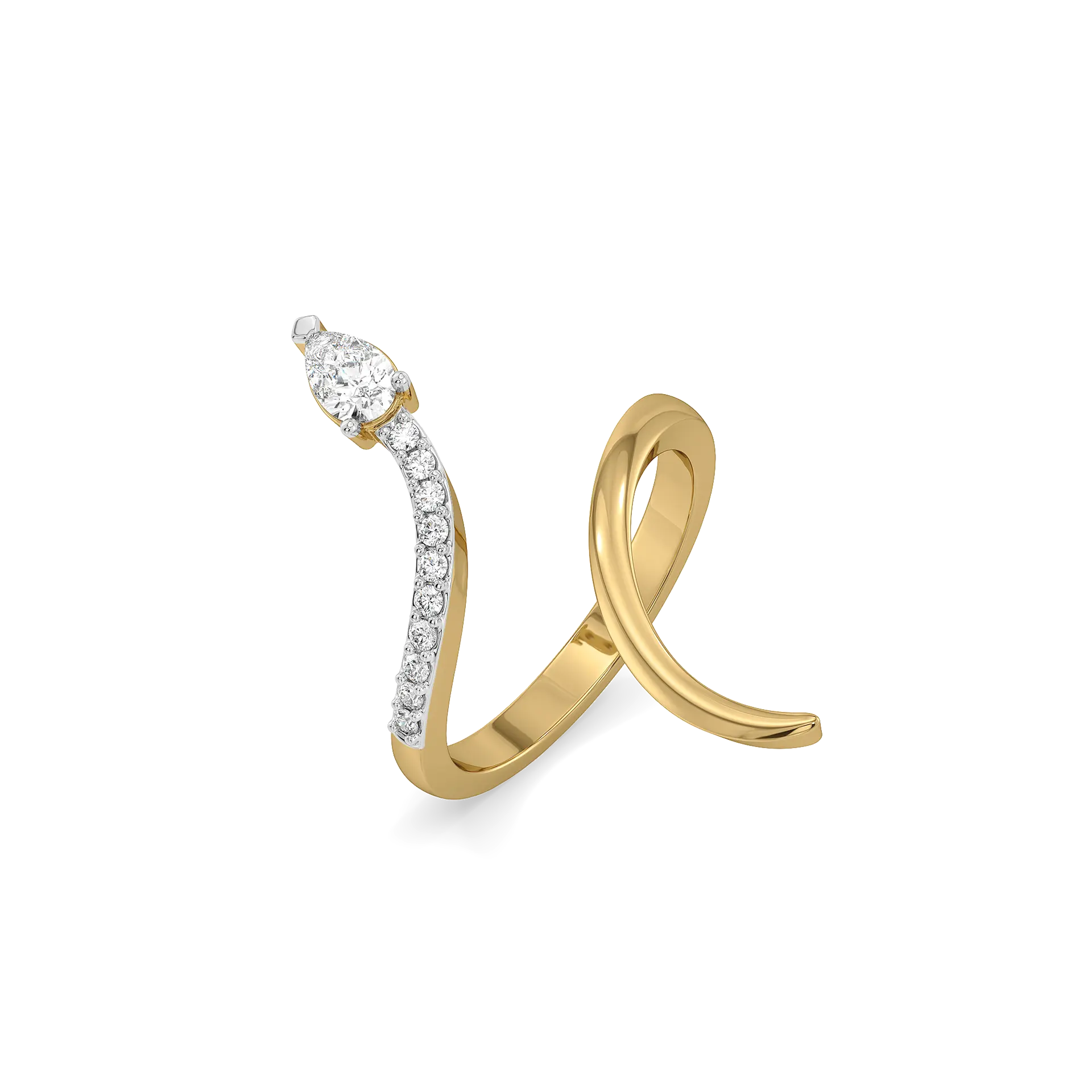 Pear Flair - Lab Diamond Ring — image 1