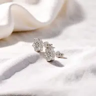 Petal Blossom - Lab Diamond Stud Earrings thumbnail 3