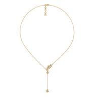 Petal Play - Lab Diamond Lariat Necklace thumbnail 5
