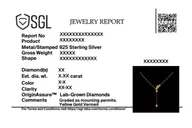 Petal Play - Lab Diamond Lariat Necklace thumbnail 7