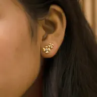 Petal Play - Lab Diamond Stud Earrings thumbnail 3