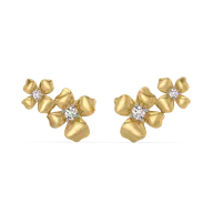 Petal Play - Lab Diamond Stud Earrings thumbnail 4