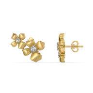 Petal Play - Lab Diamond Stud Earrings thumbnail 5