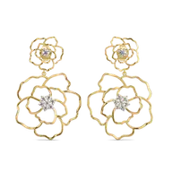 Petal Radiance - Lab Diamond Drop Earrings thumbnail 3