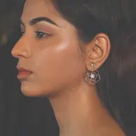 Petal Radiance - Lab Diamond Drop Earrings thumbnail 4