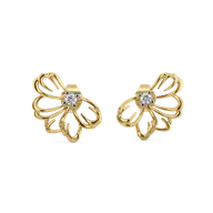 Petal Radiance - Lab Diamond Stud Earrings thumbnail 2