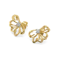 Petal Radiance - Lab Diamond Stud Earrings thumbnail 3