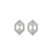 Play of Princess Stud - Pure Gold Lab Diamond Earrings thumbnail 2
