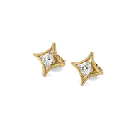 Polaris Compass - Pure Gold Lab Diamond Earrings thumbnail 1