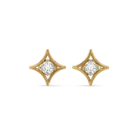 Polaris Compass - Pure Gold Lab Diamond Earrings thumbnail 2