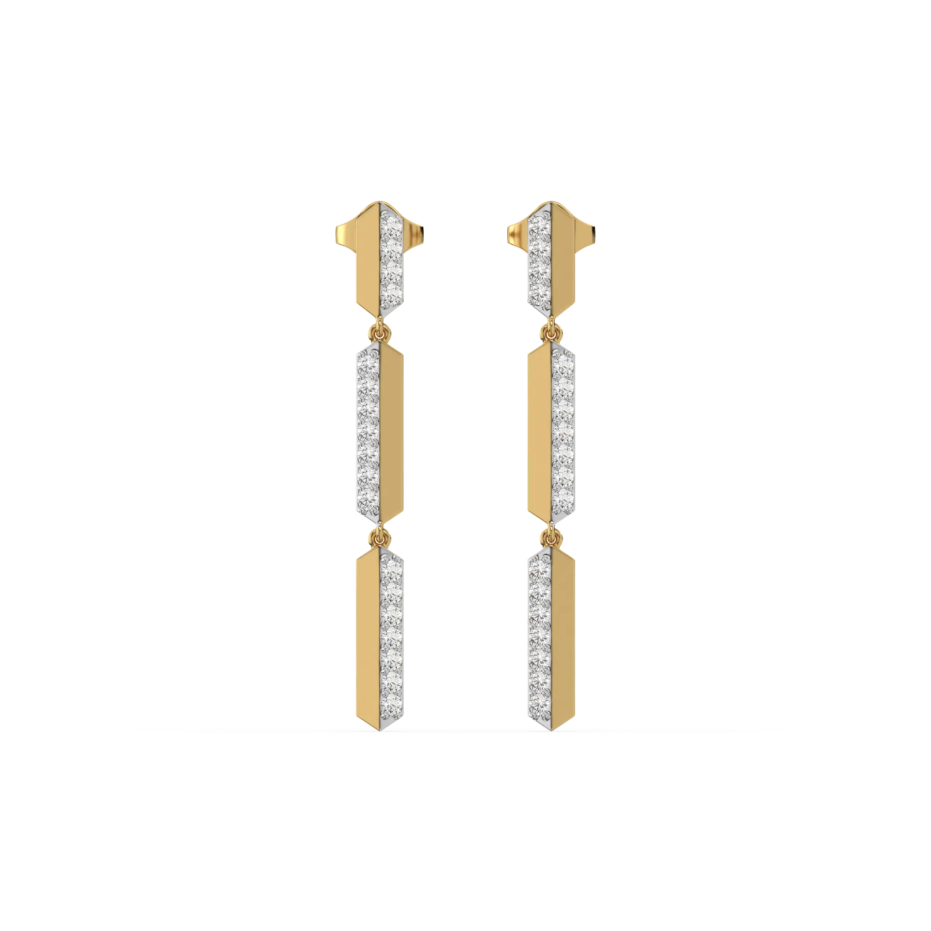 Power Play Drops - Lab Diamond Earrings