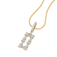 Princess Pathway - Pure Gold Lab Diamond Pendant thumbnail 1