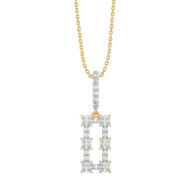 Princess Pathway - Pure Gold Lab Diamond Pendant thumbnail 3