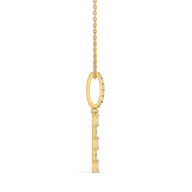 Princess Pathway - Pure Gold Lab Diamond Pendant thumbnail 4