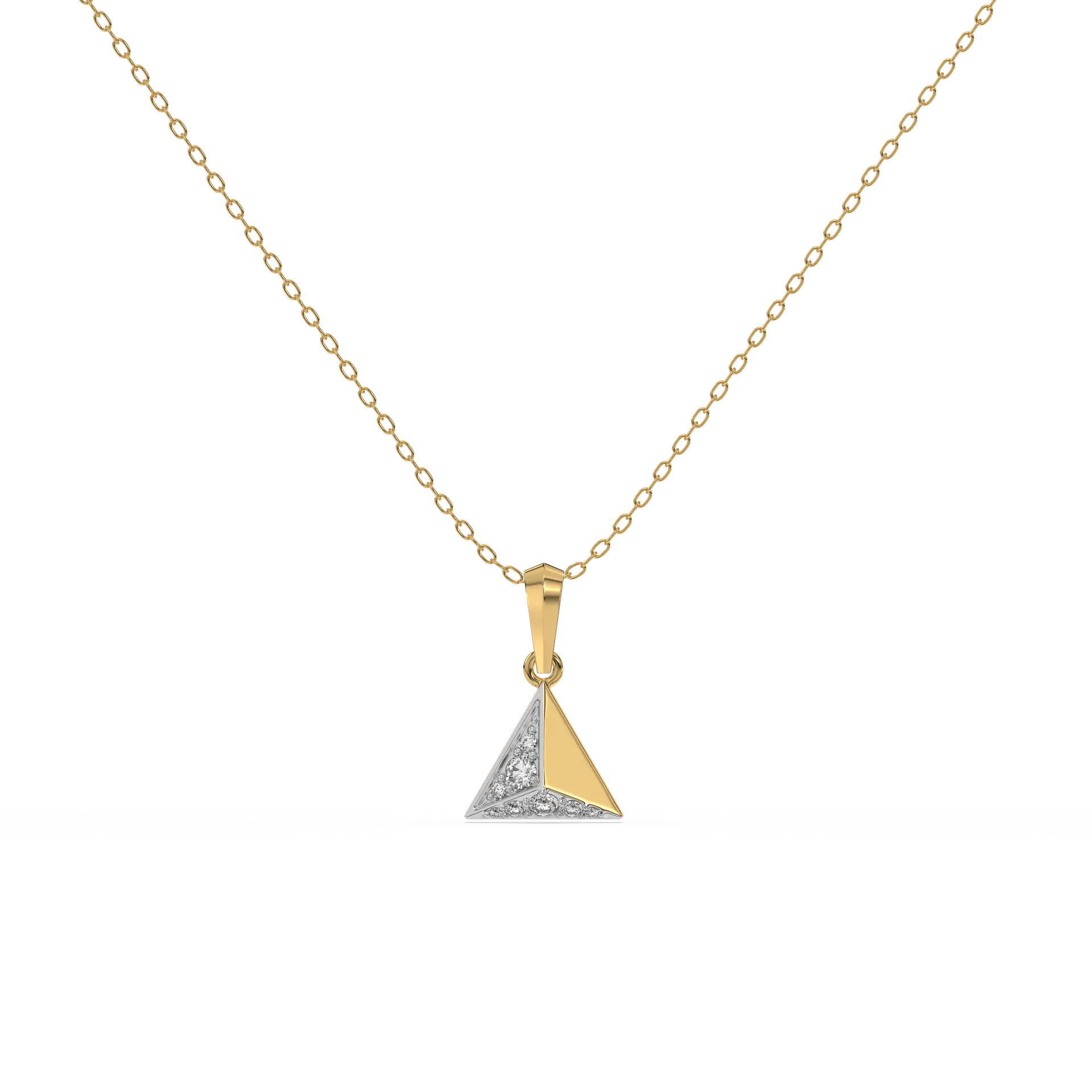 Prism Point - Lab Diamond Pendant Necklace — image 1