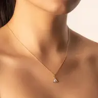 Prism Point - Lab Diamond Pendant Necklace thumbnail 2