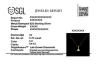Prism Point - Lab Diamond Pendant Necklace thumbnail 5