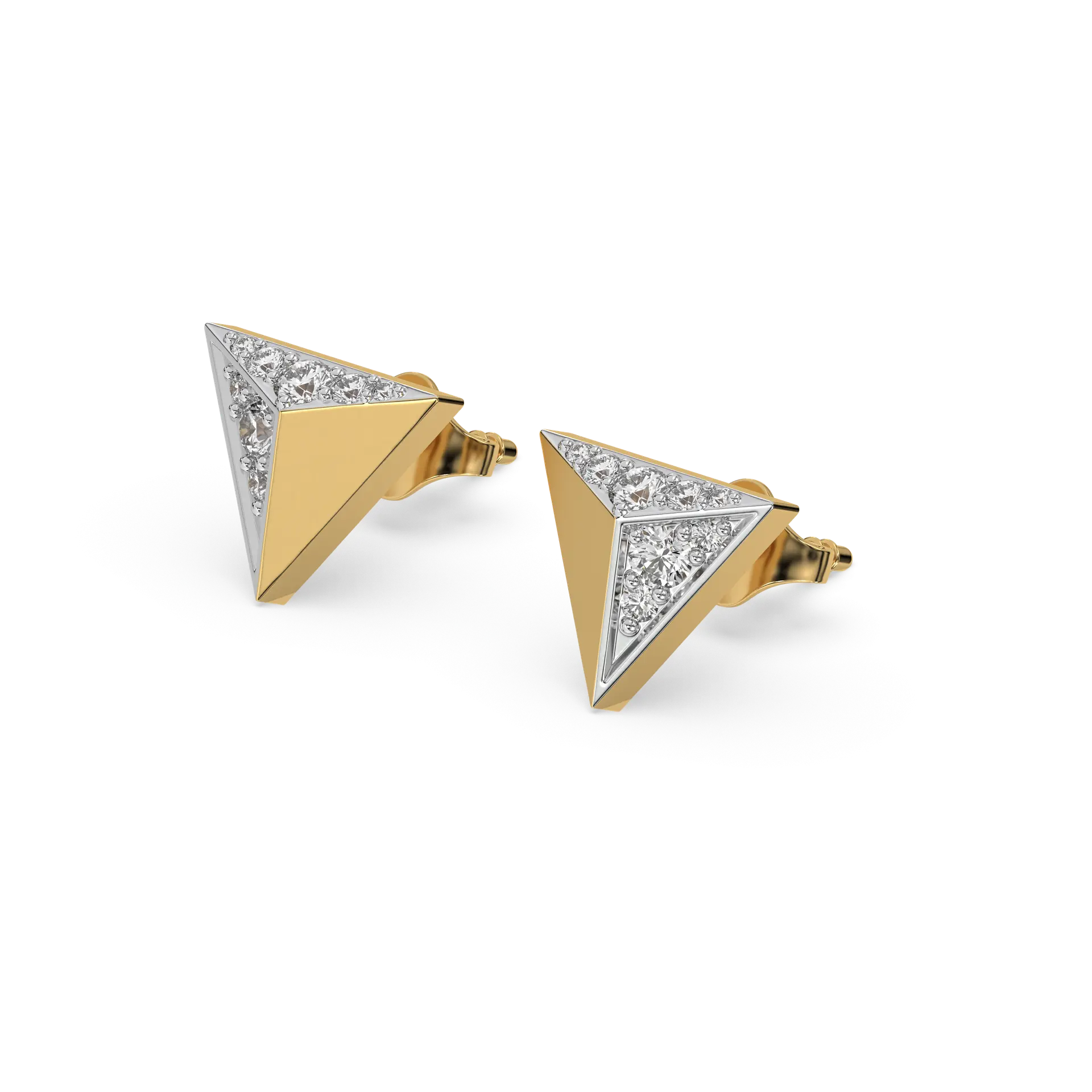 Prism Point - Lab Diamond Stud Earrings — image 1