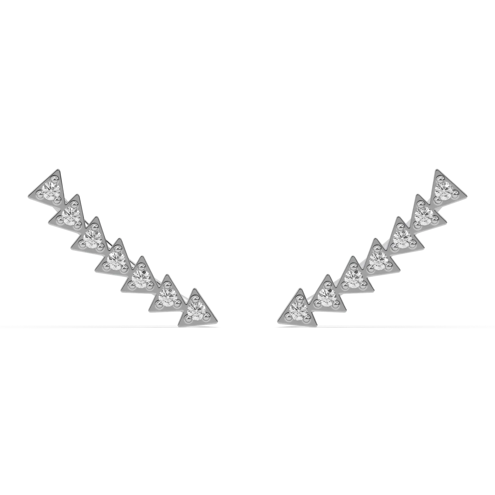 Prism Trail - Lab Diamond Ear Cuffs
