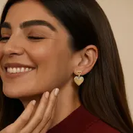 Promise Heart - Lab Diamond Drop Earrings thumbnail 6