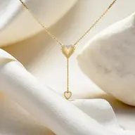 Promise Heart - Lab Diamond Pendant Necklace thumbnail 1