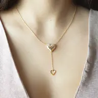 Promise Heart - Lab Diamond Pendant Necklace thumbnail 4