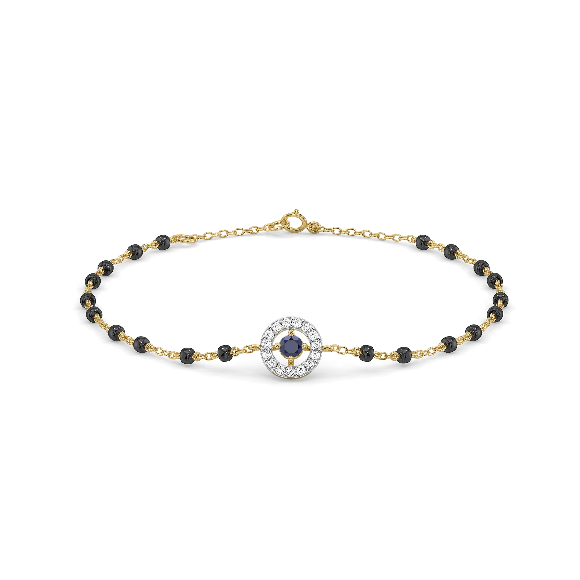 Protective Aura - Lab Diamond Mangalsutra Bracelet — image 1