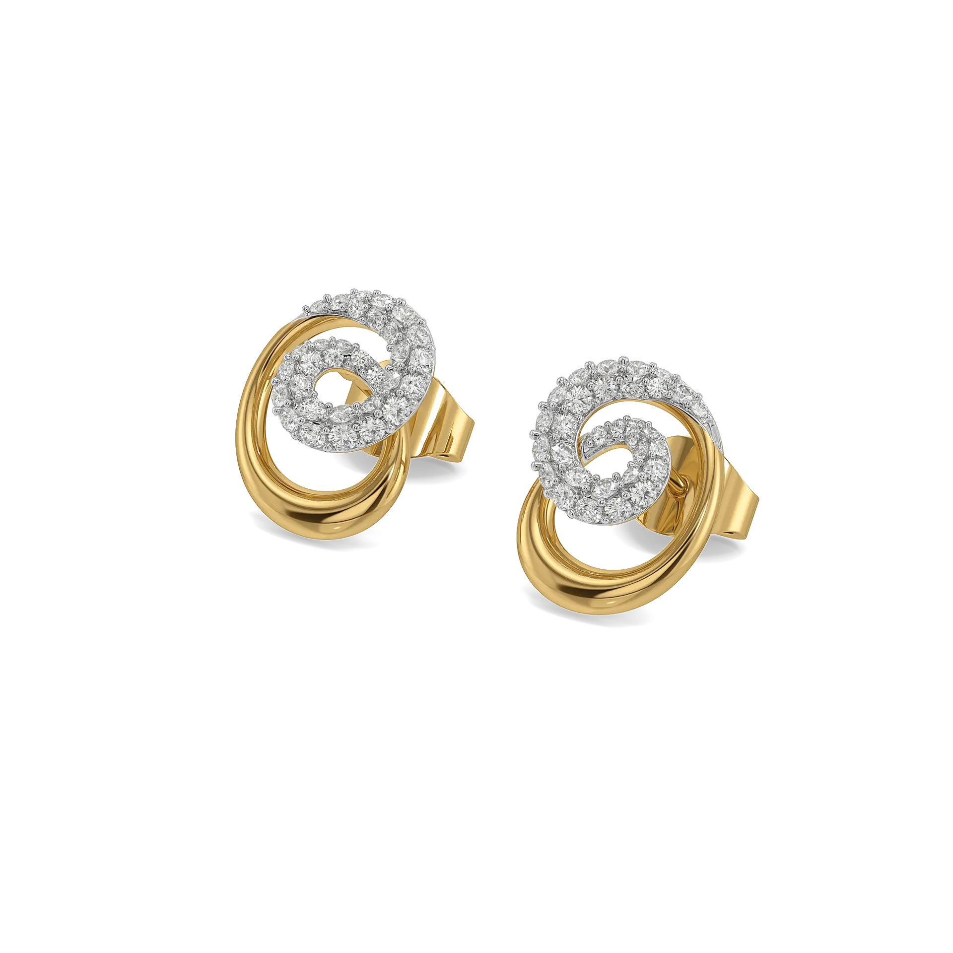 Pure Arc - Lab Diamond Stud Earrings