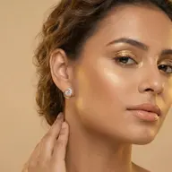 Pure Arc - Lab Diamond Stud Earrings thumbnail 2