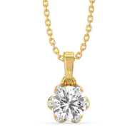 Purely One Solitaire - Pure Gold Lab Diamond Pendant thumbnail 2