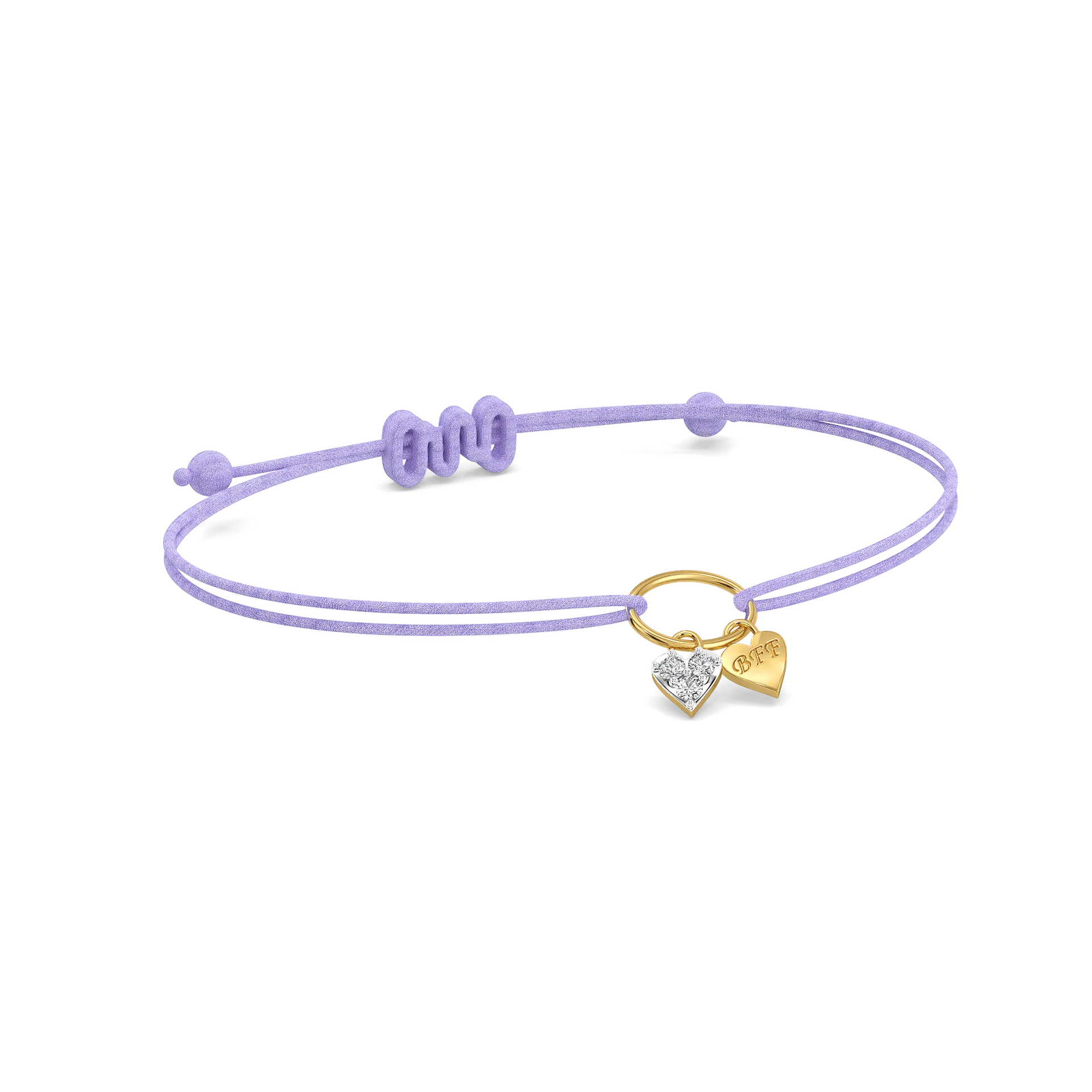 Purple Promise – Lab Diamond BFF Bracelet