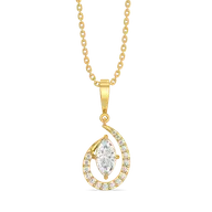 Queen in Marquise - Pure Gold Lab Diamond Pendant thumbnail 3