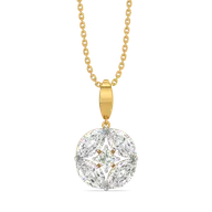 Queen’s Crown - Pure Gold Lab Diamond Pendant thumbnail 1