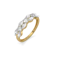 Queen’s Crown  - Pure Gold Lab Diamond Ring thumbnail 1