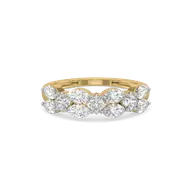 Queen’s Crown  - Pure Gold Lab Diamond Ring thumbnail 2